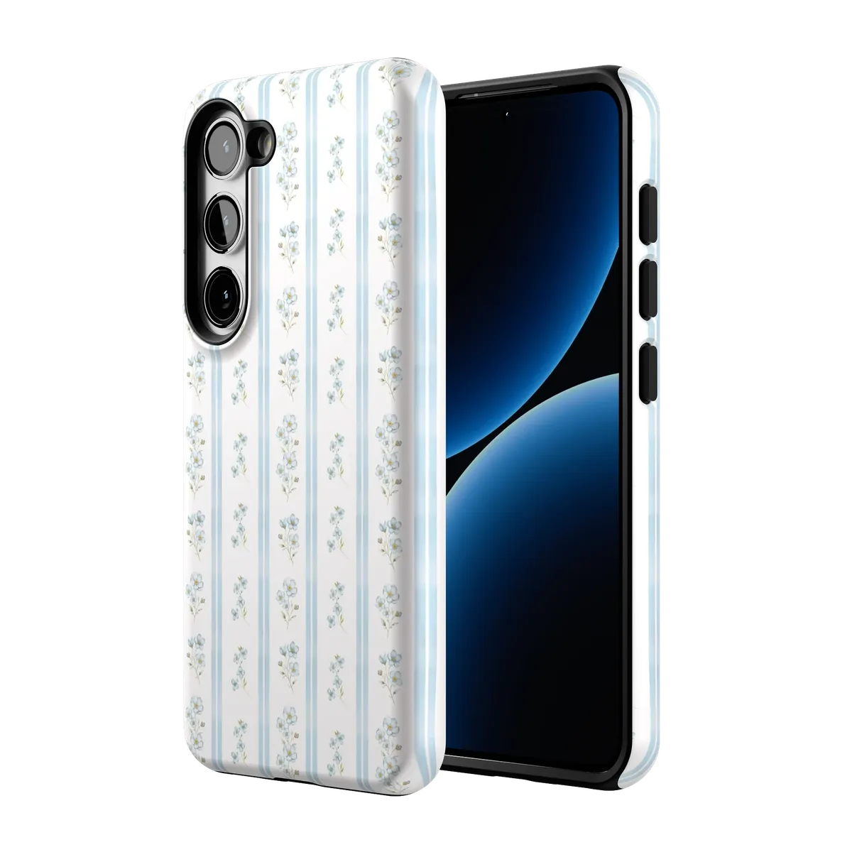 Cottage Stripe | Blue Floral Case