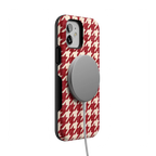 Scarlet Stitch | Red Houndstooth Case