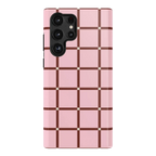 Uptown Gridlock | Pink Checkerboard Case