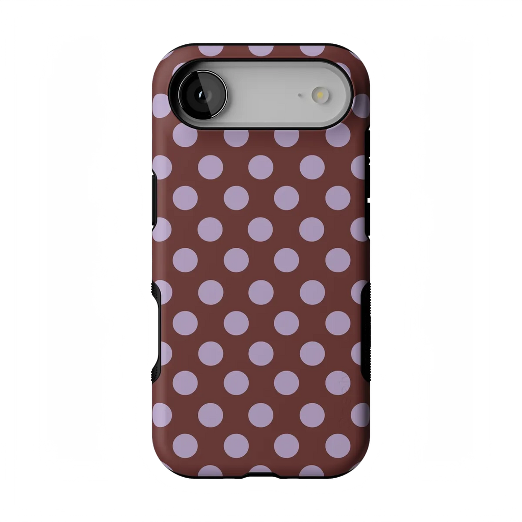 Spotted in SoHo | Burgundy Polka Dot Case