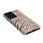 Untamed | Brown & Blue Zebra Case