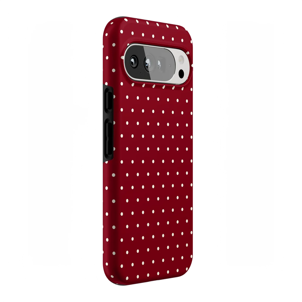 On the Dot | Maroon Polka Dot Case