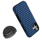 On the Dot | Navy Polka Dot Case
