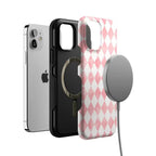 Queen of Diamonds | Pink Watercolor Case