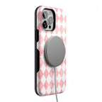 Queen of Diamonds | Pink Watercolor Case