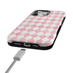Queen of Diamonds | Pink Watercolor Case