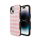 Queen of Diamonds | Pink Watercolor Case