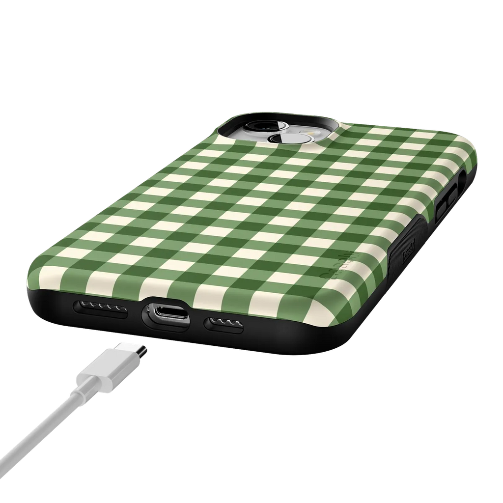 Checked Twice | Green Plaid Case