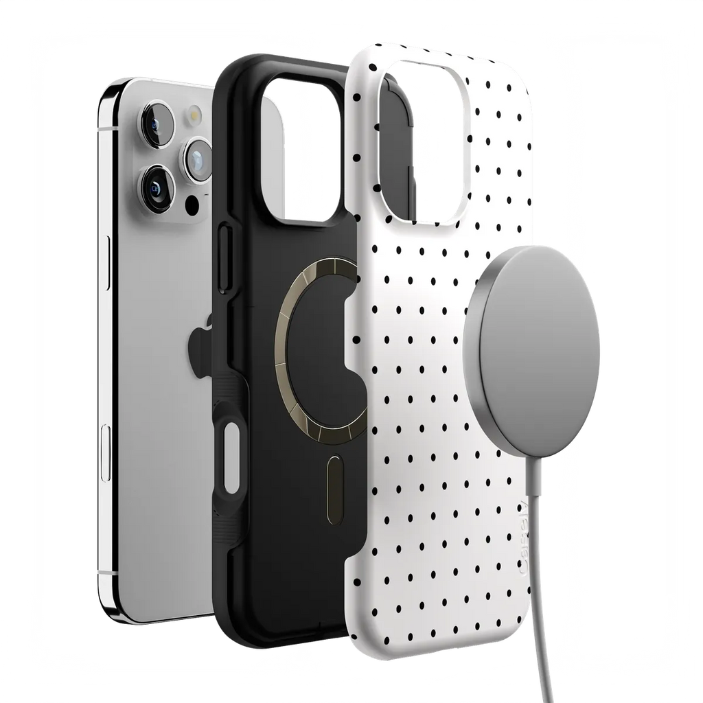 On the Dot | Black Polka Dot Case
