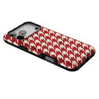 Scarlet Stitch | Red Houndstooth Case