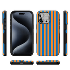 Go New York | Blue & Orange Stripes Case