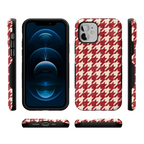 Scarlet Stitch | Red Houndstooth Case