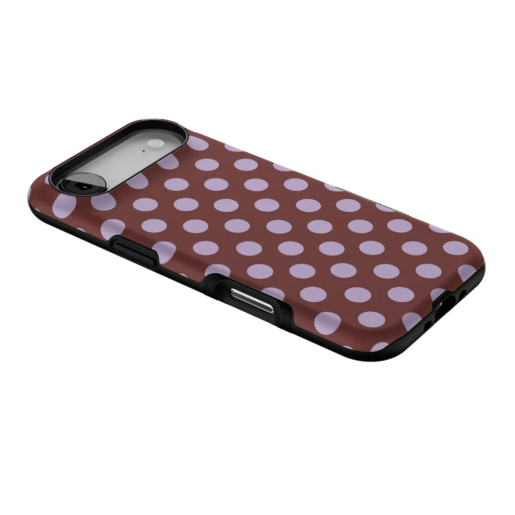 Spotted in SoHo | Burgundy Polka Dot Case