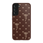 Teddy Bows | Brown Polka Dot Case