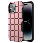Uptown Gridlock | Pink Checkerboard Case