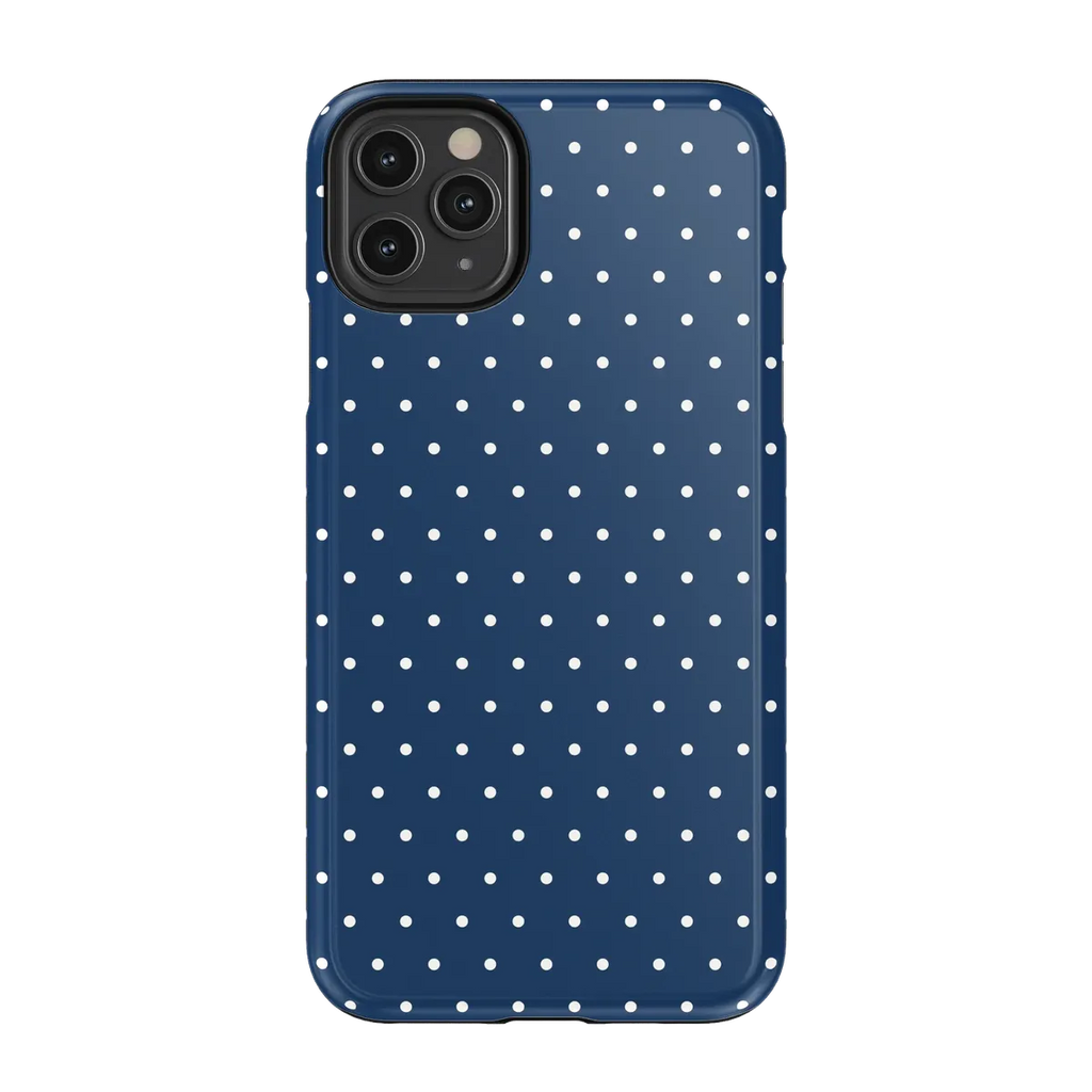 On the Dot | Navy Polka Dot Case