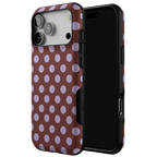Spotted in SoHo | Burgundy Polka Dot Case