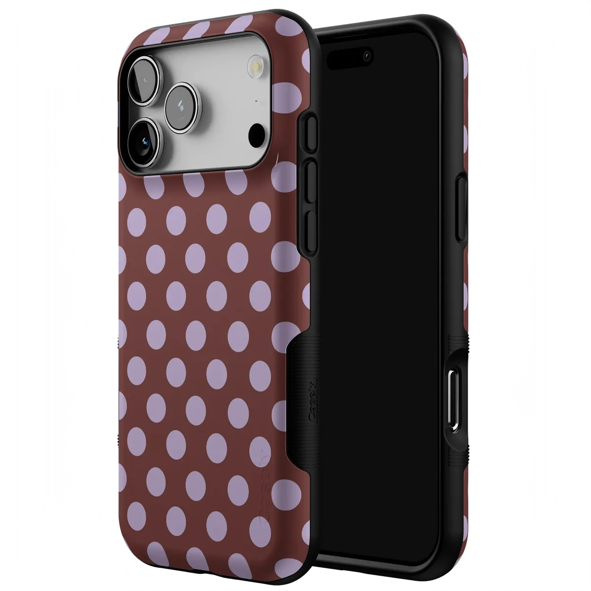 Spotted in SoHo | Burgundy Polka Dot Case