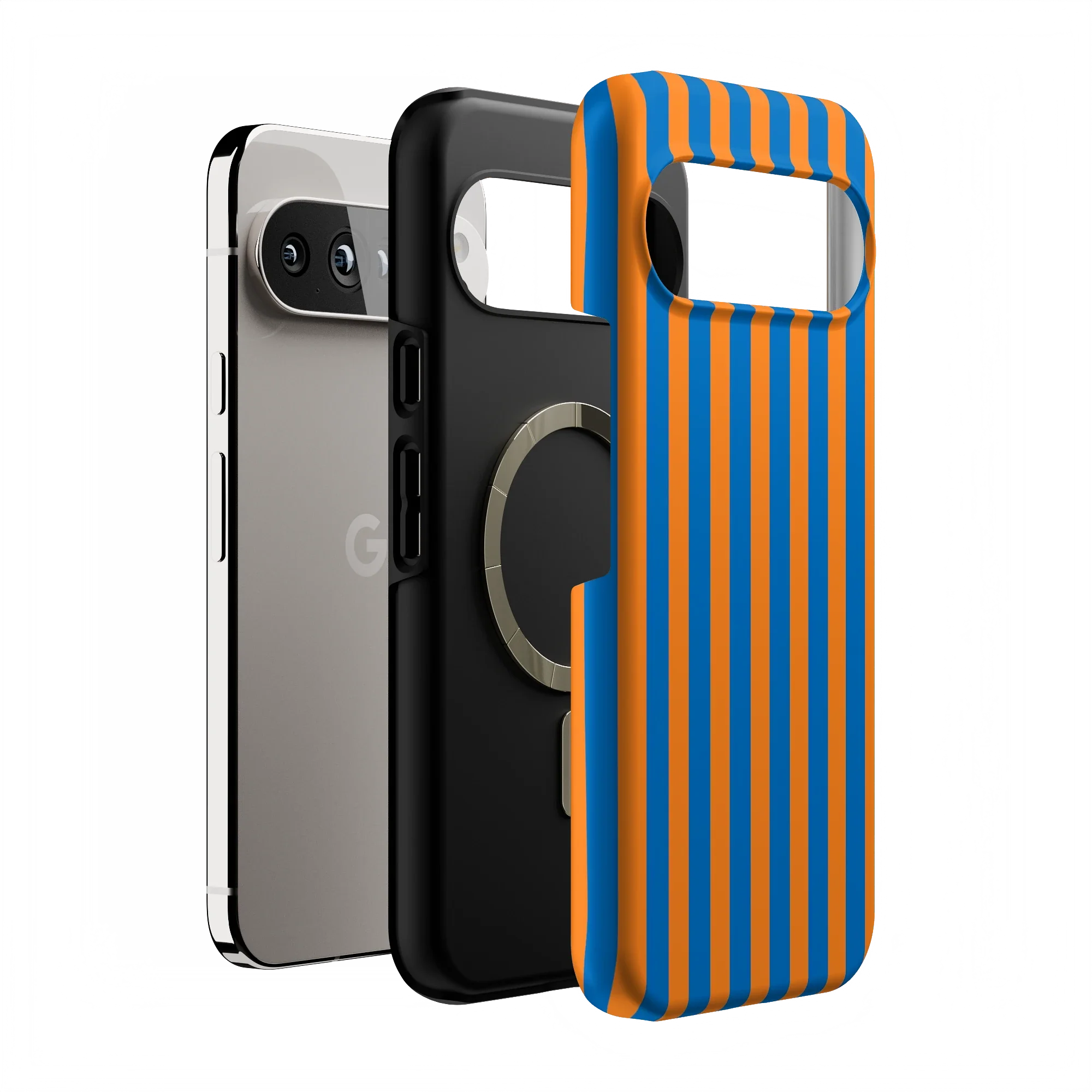 Go New York | Blue & Orange Stripes Case