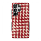 Scarlet Stitch | Red Houndstooth Case