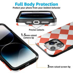 Red Checkerboard | High Contrast Design Case