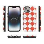Red Checkerboard | High Contrast Design Case