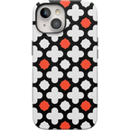 Red Lattice Tile | High Contrast Design Case