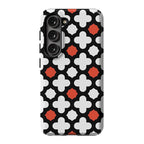 Red Lattice Tile | High Contrast Design Case