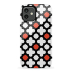 Red Lattice Tile | High Contrast Design Case