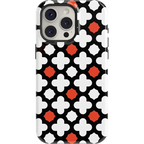 Red Lattice Tile | High Contrast Design Case