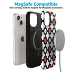 Red Lattice Tile | High Contrast Design Case