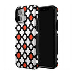 Red Lattice Tile | High Contrast Design Case