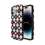 Red Lattice Tile | High Contrast Design Case