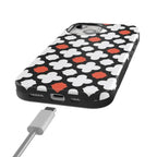 Red Lattice Tile | High Contrast Design Case