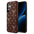 Teddy Bows | Brown Polka Dot Case