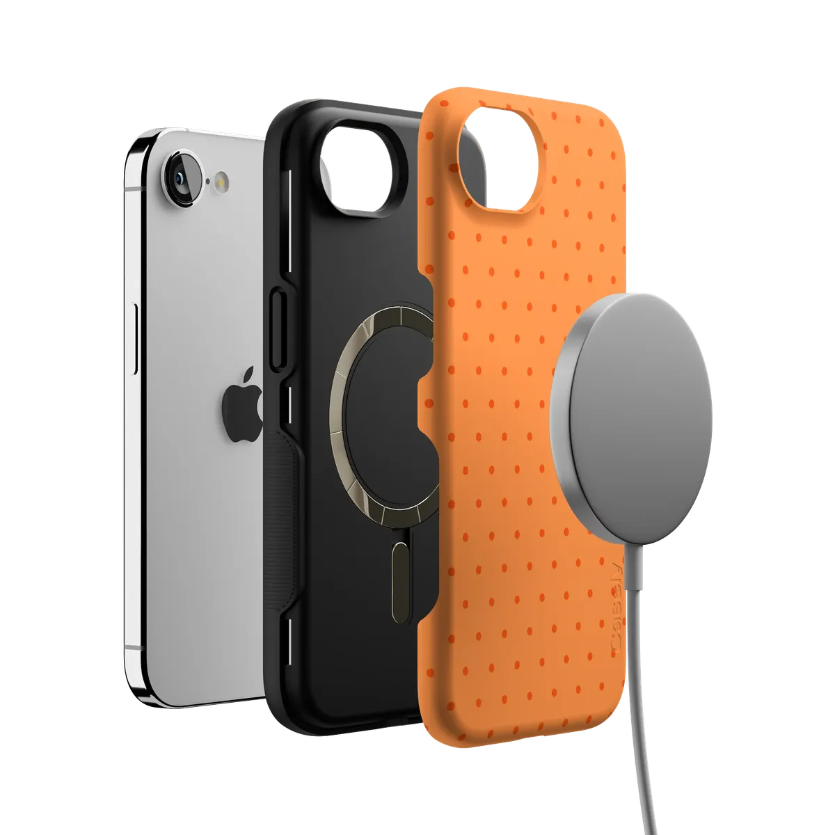On the Dot | Orange Polka Dot Case