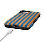 Go New York | Blue & Orange Stripes Case