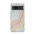 Ride The Wave | Pastel Rainbow Lined Google Pixel Case