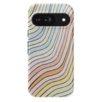 Ride The Wave | Pastel Rainbow Lined Google Pixel Case