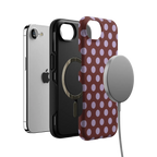 Spotted in SoHo | Burgundy Polka Dot Case