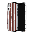 Sunday in Brooklyn | Burgundy Stripes Case