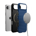 On the Dot | Navy Polka Dot Case