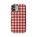 Scarlet Stitch | Red Houndstooth Case