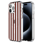 Sunday in Brooklyn | Burgundy Stripes Case
