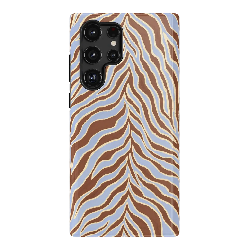 Untamed | Brown & Blue Zebra Case