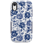 Rose to Fame | Blue & White Rose Floral Case