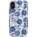 Rose to Fame | Blue & White Rose Floral Case