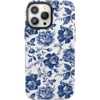 Rose to Fame | Blue & White Rose Floral Case