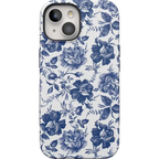 Rose to Fame | Blue & White Rose Floral Case