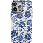 Rose to Fame | Blue & White Rose Floral Case